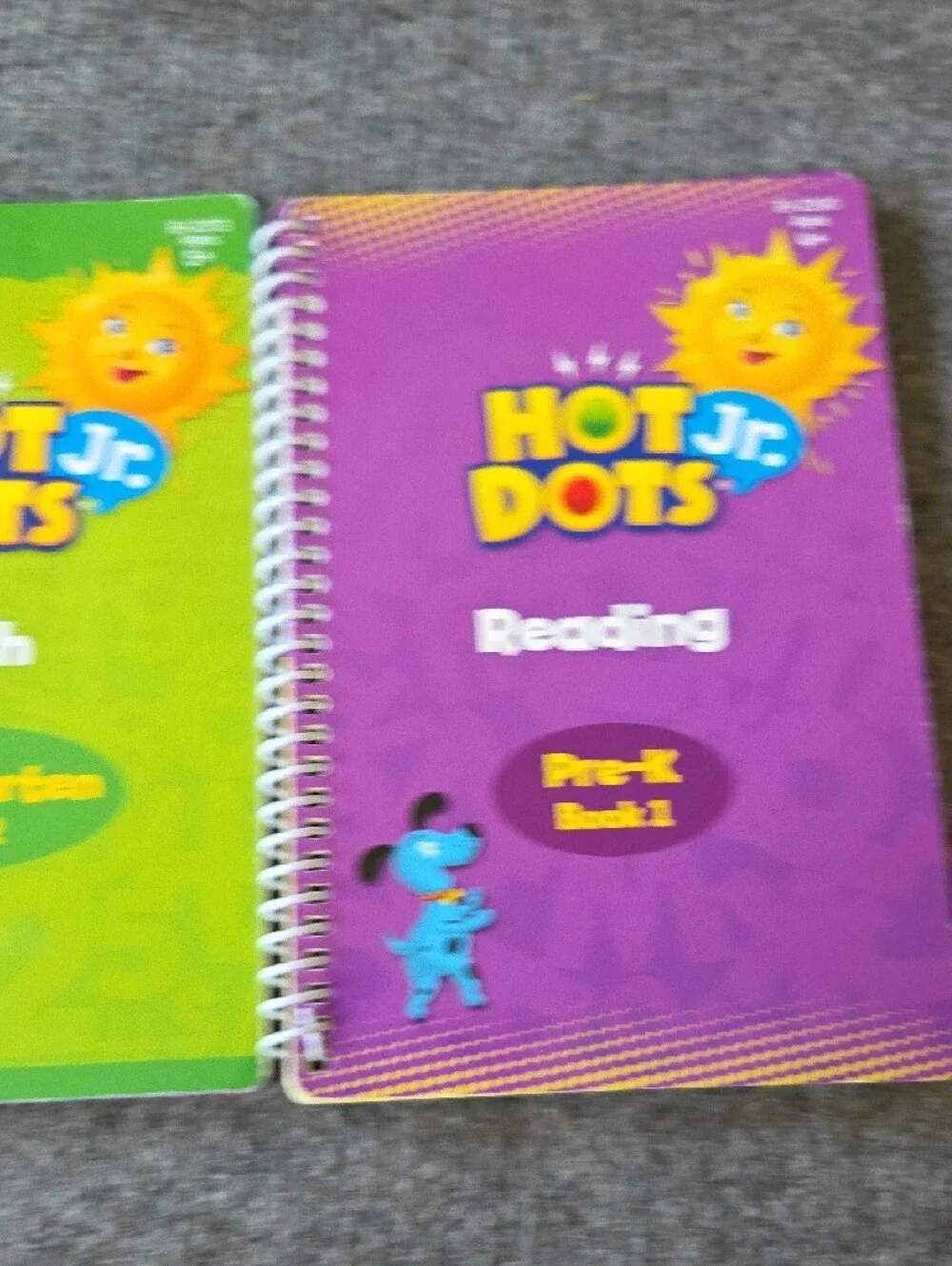 Hot Dots Kids Learning Workbooks - Green Math & Reading Set